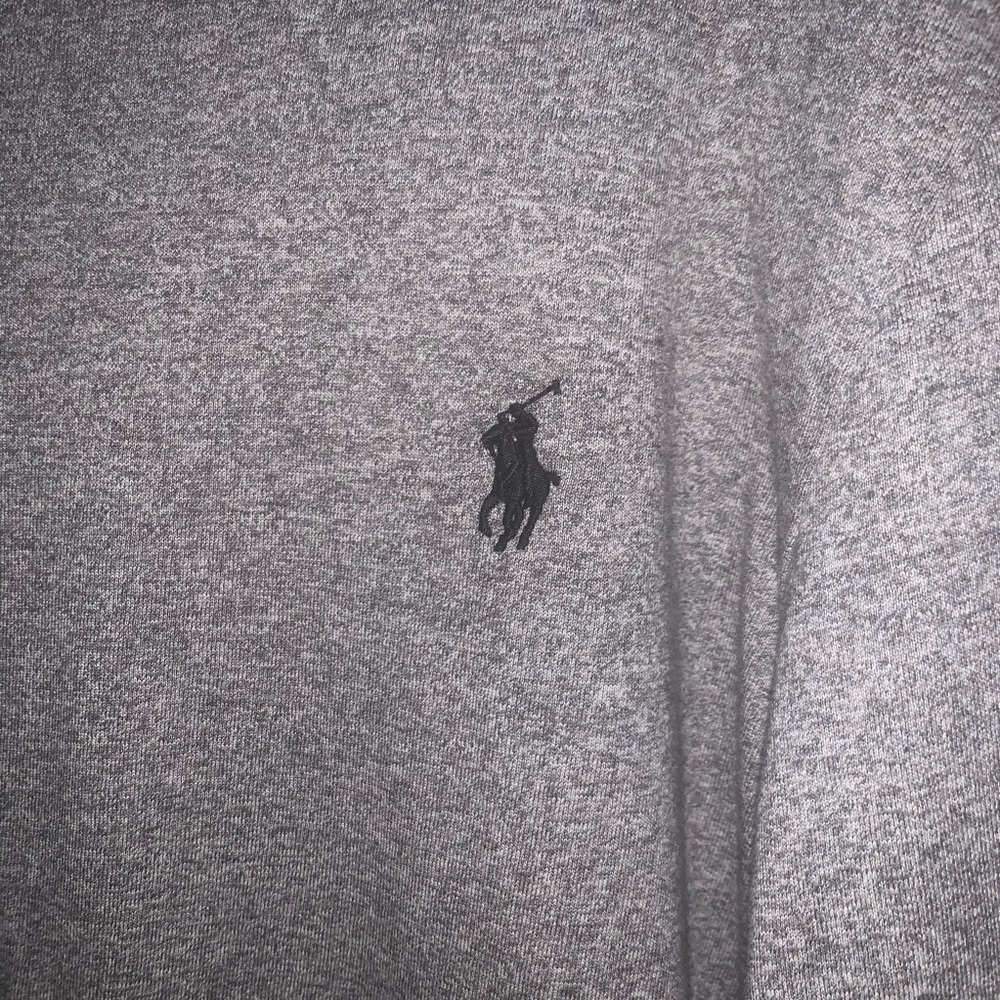 Large Grey Polo Ralph Lauren Long sleeve V neck